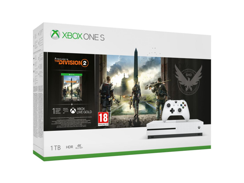 Microsoft Xbox One S 1TB + The Division 2